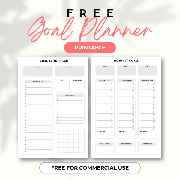 FREE Goal Planner – Printable