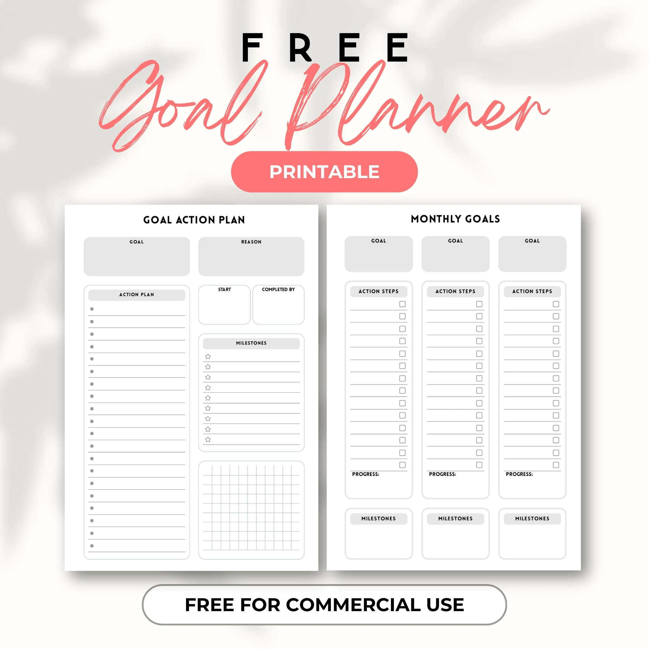 free goal planner