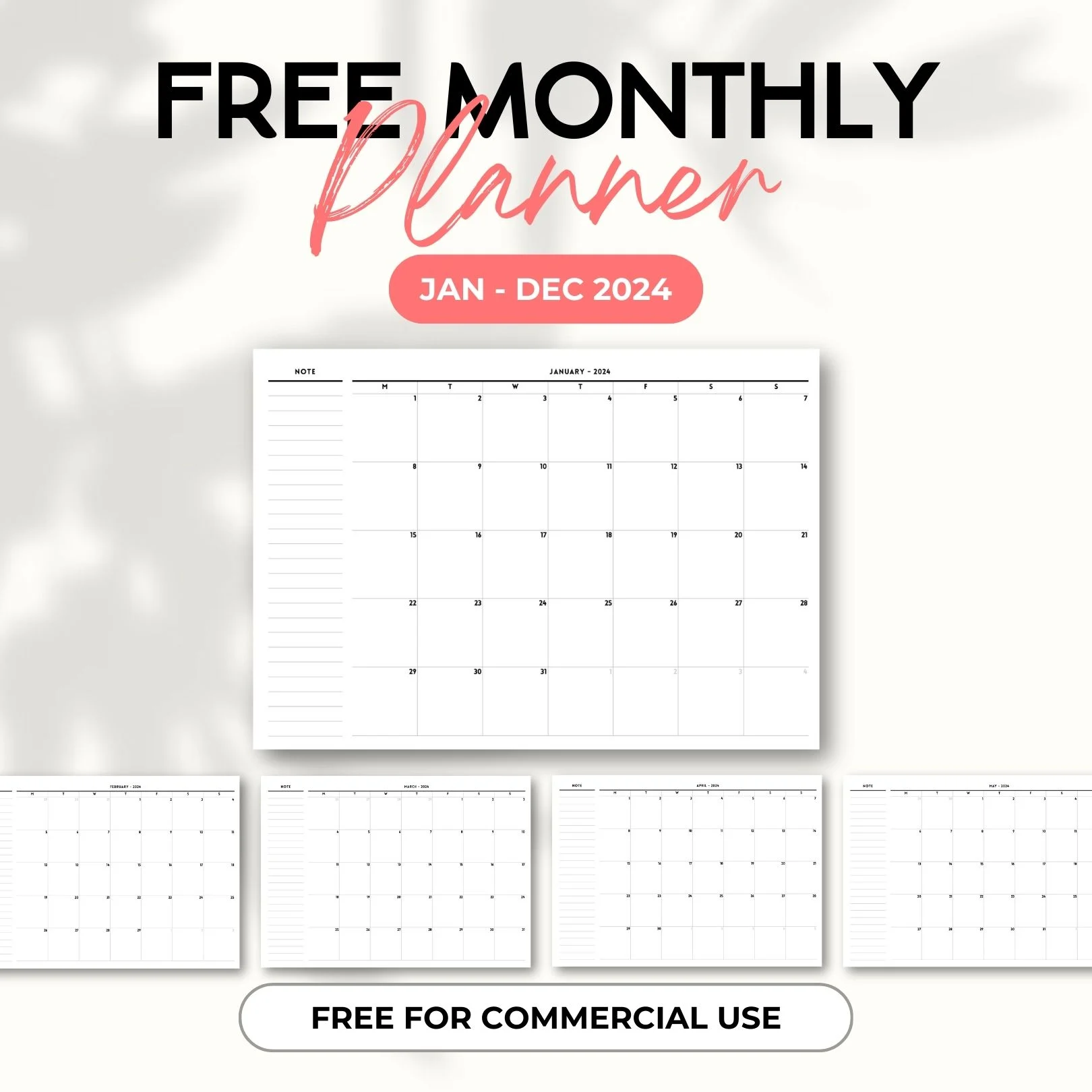 2024 monthly planner