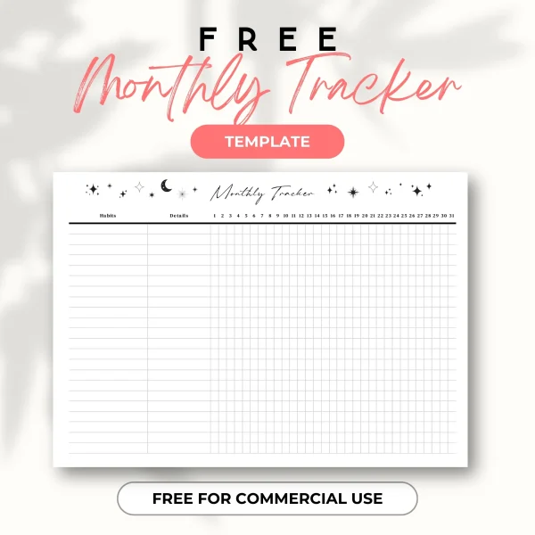 FREE Monthly Tracker – Printable