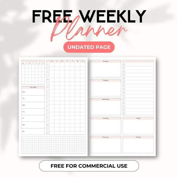 FREE Weekly Planner 3 – Printable